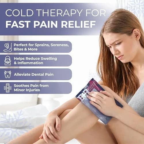 Ever Ready First Aid Disposable Instant Cold Compress Pack 3 Count (1.25" x 5" x 8") | Instant Relief for Injuries, Swelling & Pain thumbnail 2