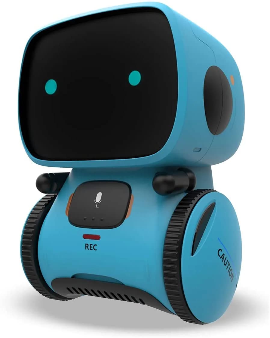 KaeKid Interactive Smart Robot Toy with Voice Control, Touch Sensor, Singing & Dancing, 15.5 cm (6.1 Inch) | Programmable Robot for Kids Age 3-8
