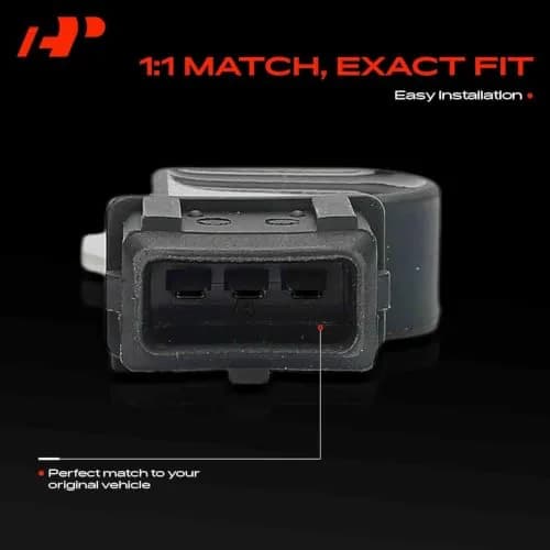 A-Premium Engine Camshaft Position Sensor | OEM-Standard Replacement, 3 Pins, Black thumbnail 4