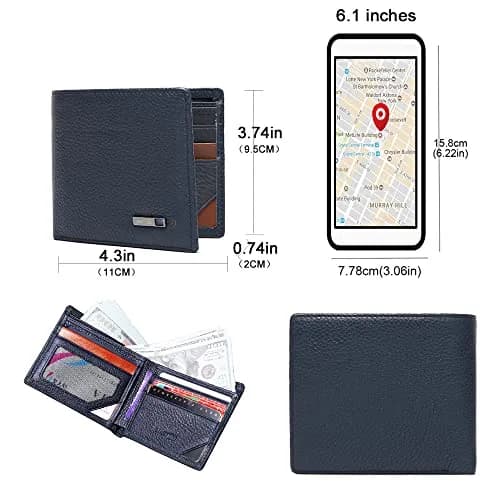 SMART LB Electronic Finder Wallet Tracker & GPS Locator Horizontal | Slim Minimalist Leather Wallet thumbnail 6