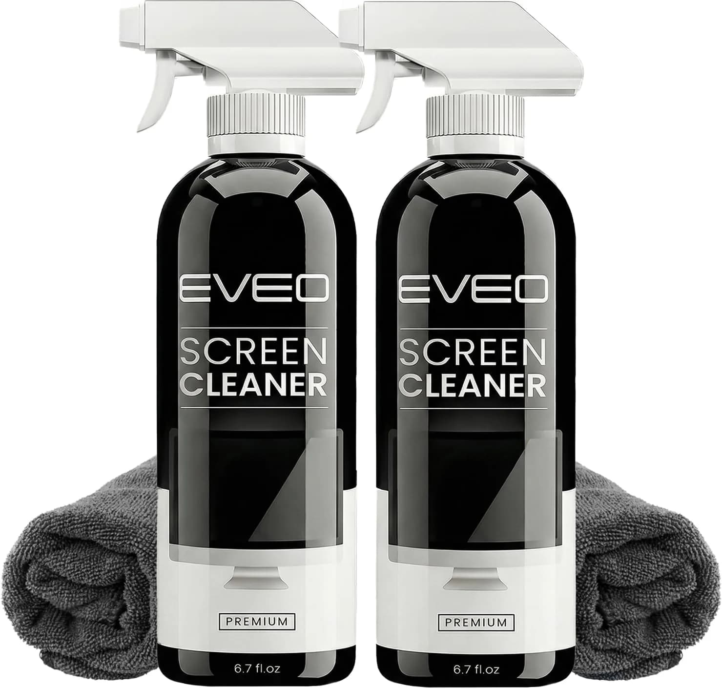 EVEO Screen Cleaner Spray Kit 6.7oz (200ml) 2 Pack | Streak-Free Shine for All Screens - main product image