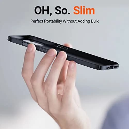 TORRAS Slim Fit for iPhone 13 Pro Case 6.1 Inch | Never Yellowing, Ultra Thin, Matte Black thumbnail 3