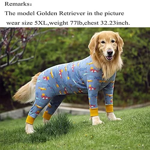 Yeapeeto Dog Recovery Suit After Surgery Medium Large | Post-Op Pet Clothing for Large Breeds thumbnail 4