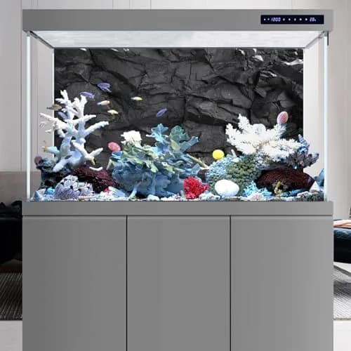 AWERT Rocky Terrarium Durable Polyester Background 120cm (48 inches) | Realistic HD Image for Fish Tanks thumbnail 5