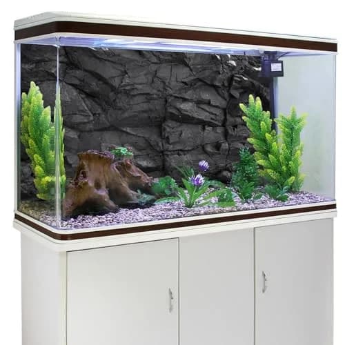 AWERT Black Rock Aquarium Backdrop 75cm x 45cm (30x18 inches) | Realistic HD Stone Texture for Fish Tanks thumbnail 3