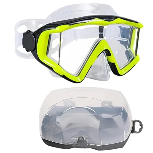 AQUA A DIVE SPORTS Adult Single Lens Diving Mask | 180° Wide View, Anti-Fog Polycarbonate thumbnail 8