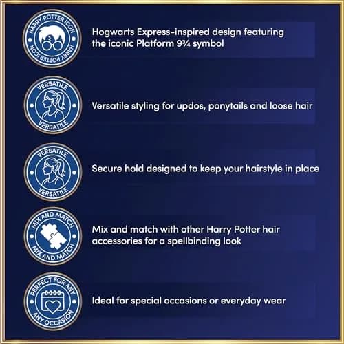 The Carat Shop Harry Potter Platform Hair Clip Set | Official Branded Accessories for Girls & Adults thumbnail 4