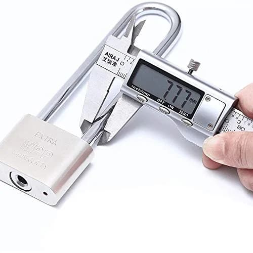 WANLIAN Long Beam Keyed Padlock 40mm (1.57 inch) Width | Hardened Steel Shackle for Gym Lockers & Gates thumbnail 4