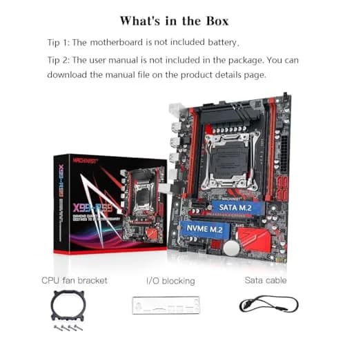 MACHINIST E5 RS9 LGA 2011-V3 Motherboard Intel X99 Server Micro ATX 23.5cm x 18.5cm thumbnail 6
