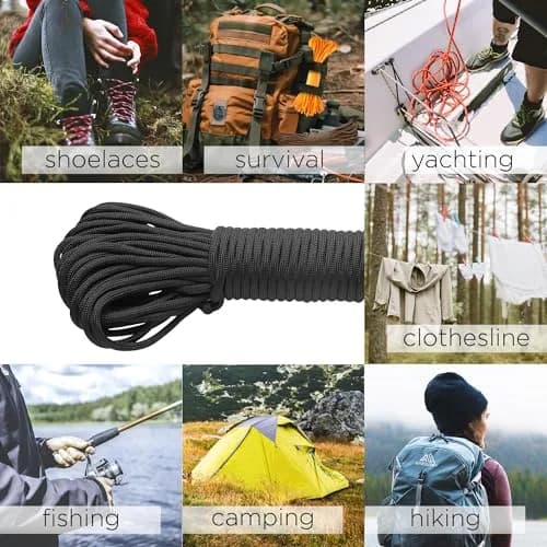 TECEUM Paracord Rope Type III 550 | MIL-SPEC Outdoor Tactical Cord, 100 ft thumbnail 6