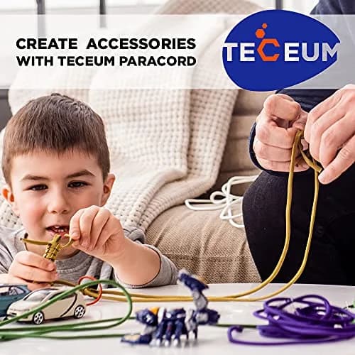 TECEUM Paracord Rope Type III 550 Tactical MIL-SPEC 30.5m (100 ft) | Strong 249kg (550lb) Load Capacity thumbnail 7