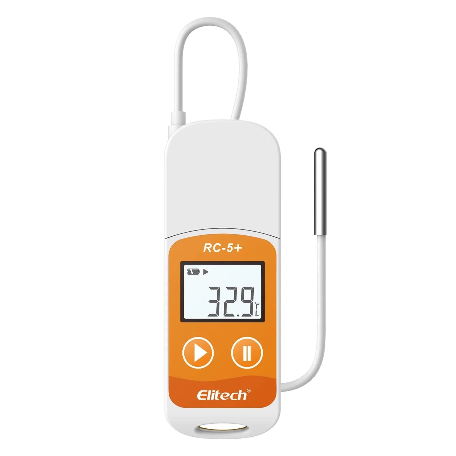 Elitech RC-5+ TE Digital PDF USB Temperature Data Logger 50Pack | High Accuracy External Sensor