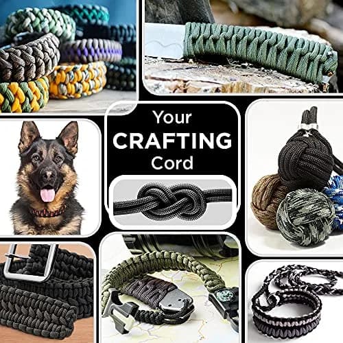 TECEUM Paracord Rope Type III 550 – Tactical MIL-SPEC – 30.5m (100 ft) Fluo Green | Strong Survival Utility Rope thumbnail 4