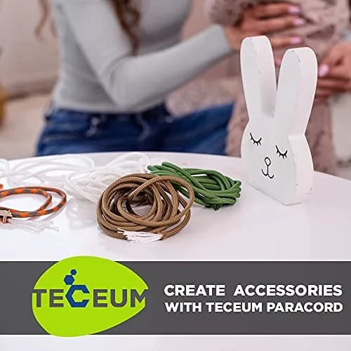 TECEUM Paracord Rope Type III 550 – Tactical MIL-SPEC – 30.5m (100 ft) Fluo Green | Strong Survival Utility Rope thumbnail 7