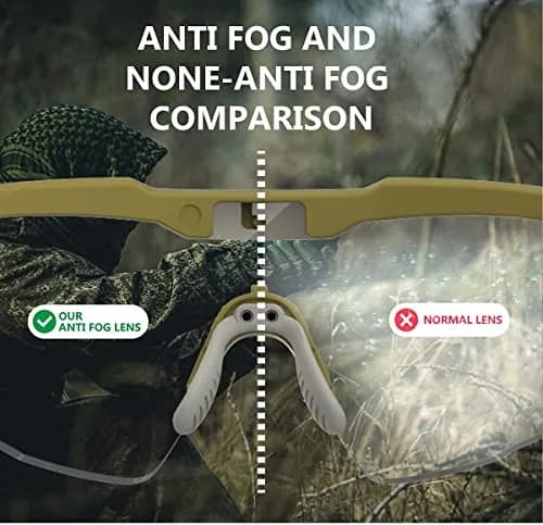 HTS HUNTERSKY S57 Yellow Lens Ballistic Safety Glasses ANSI Z87+ Impact-Resistant Impact Nylon (Medium) | UV400 Anti-Fog thumbnail 9