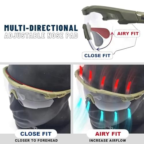 HTS HUNTERSKY HTS ballistic Safety Glasses S57 | Impact-Resistant, UV400, Tactical Eye Protection thumbnail 5