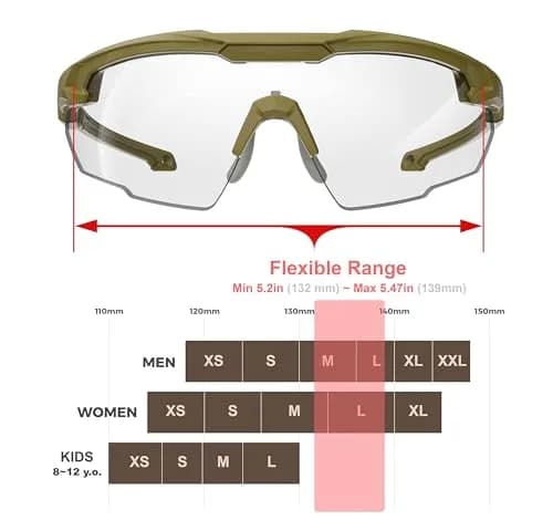 HTS HUNTERSKY HTS ballistic Safety Glasses S57 | Impact-Resistant, UV400, Tactical Eye Protection thumbnail 6