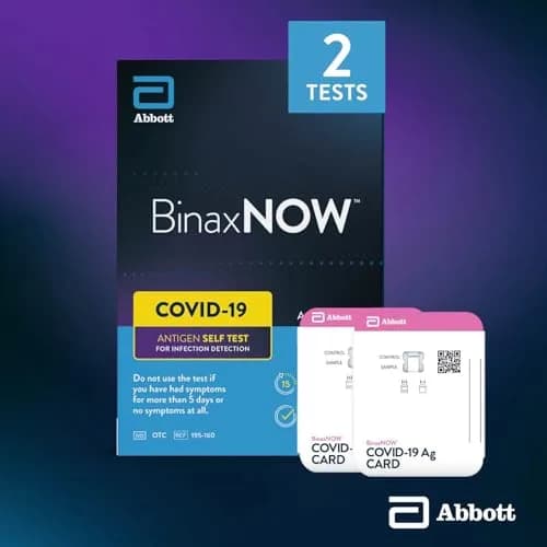 BinaxNOW COVID-19 Antigen Self Test, 1 Pack, 2 Tests | Rapid 15-Minute Results for Home Use thumbnail 3