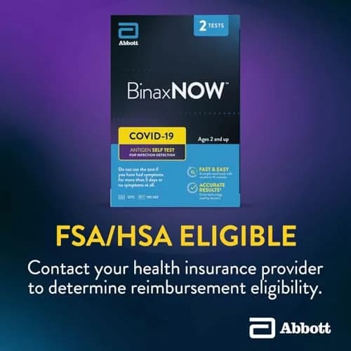 BinaxNOW COVID-19 Antigen Self Test, 1 Pack, 2 Tests | Rapid 15-Minute Results for Home Use thumbnail 4