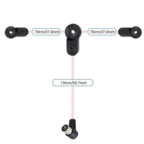 POBADY FM Radio Antenna Dipole Antenna 2m (6.5ft) | Boosts AM/FM Signal for Receivers thumbnail 6