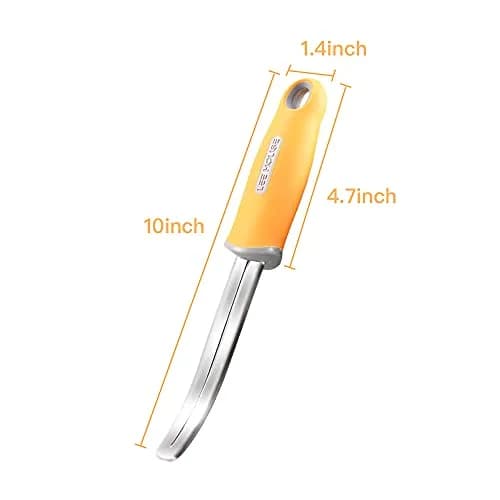 BAMI-LEE House Coconut Meat Remover Knife | Durable Silicone Handle Stainless Steel Kitchen Tool thumbnail 2