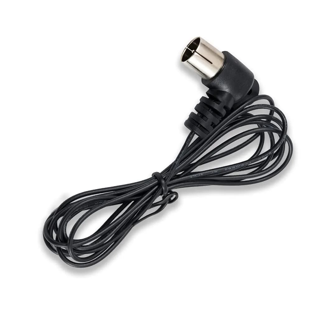 POBADY Black Dipole FM Radio Antenna 1.5m (4.9ft) | Enhanced AM/FM Reception for Stereo Receivers - main product image