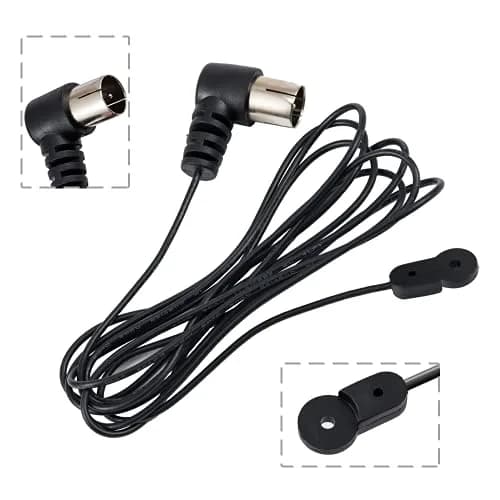 POBADY Black Dipole FM Radio Antenna 1.5m (4.9ft) | Enhanced AM/FM Reception for Stereo Receivers thumbnail 2
