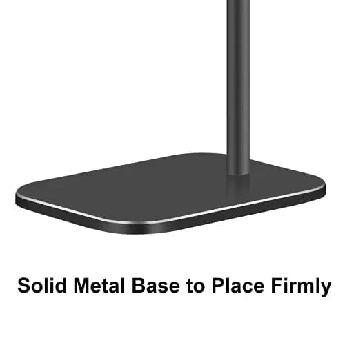 SHUOSUO Black Aluminum Headphone Stand with Solid Metal Base | Modern Minimalistic Design thumbnail 5