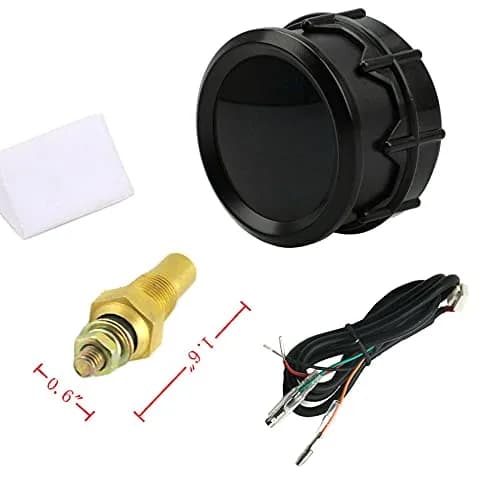 ESUPPORT Car 2" 52mm Digital Oil Temp Gauge Fahrenheit | Bright LED Display, 12V, Universal Fit thumbnail 6