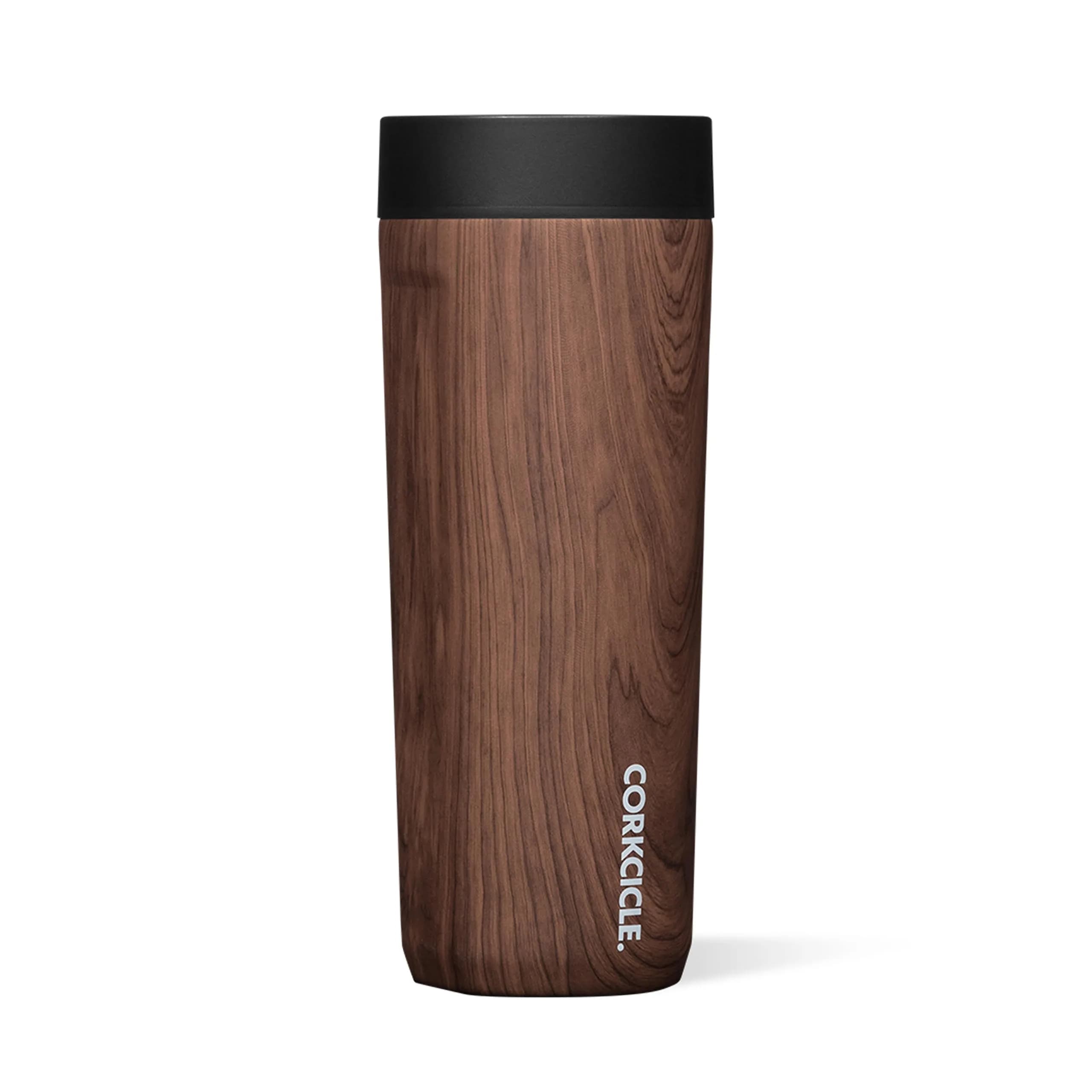 Corkcicle Commuter Cup 503ml (17 oz) Travel Mug with 360° Sip Lid, Walnut Wood - main product image