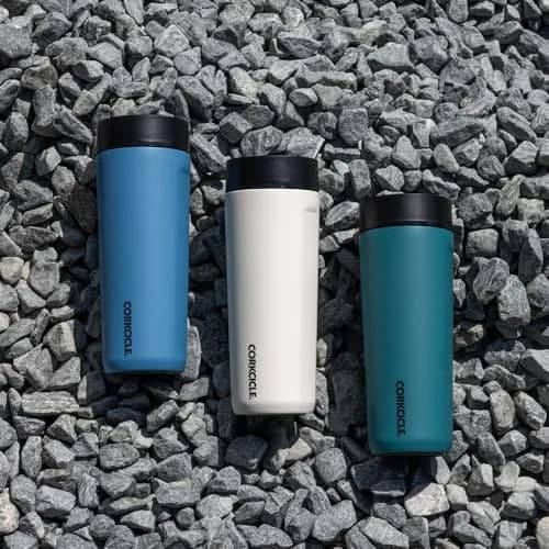 Corkcicle Commuter Cup 590ml (17 oz) Travel Mug with 360° Sip Lid, Gloss White | Keeps Drinks Cold 18 Hrs, Hot 5 Hrs thumbnail 9