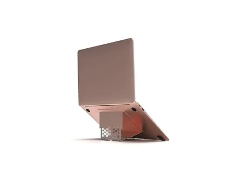 MAJEXTAND Invisible Laptop Stand, Stick-On 6-Level Riser for Mobile Work | Ultra-slim, 18-inch support, 6 height levels thumbnail 1