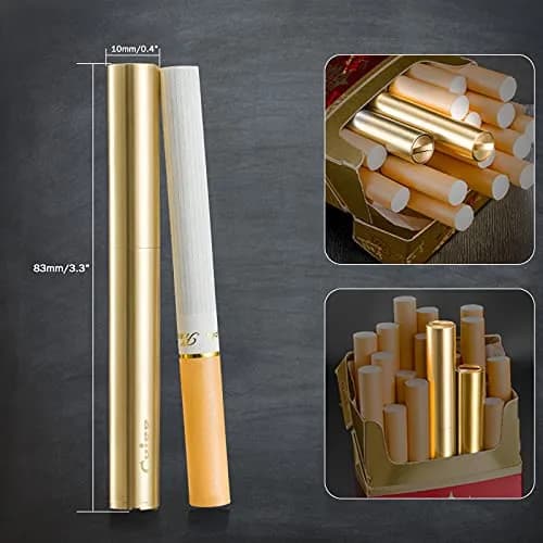 DOUBFIVSY Vintage Windproof Refillable Kerosene Lighter, Antique Brass Trench Design with Gift Box | Cool Trench Lighters for Men Dad Husband thumbnail 4