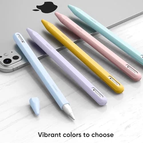 Fintie Silicone Sleeve for Apple Pencil Pro & Apple Pencil 2nd Generation, Sky Blue | Protects Against Scratches & Rolling thumbnail 7