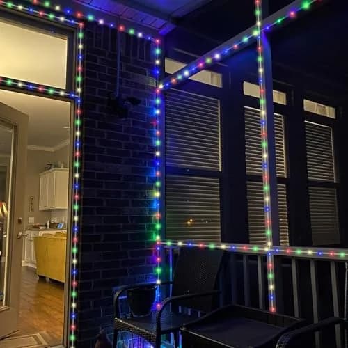 YEGUO Solar Rope Lights Waterproof 66ft 200 LED Multicolor | 8 Modes, IP44, Outdoor Use thumbnail 8