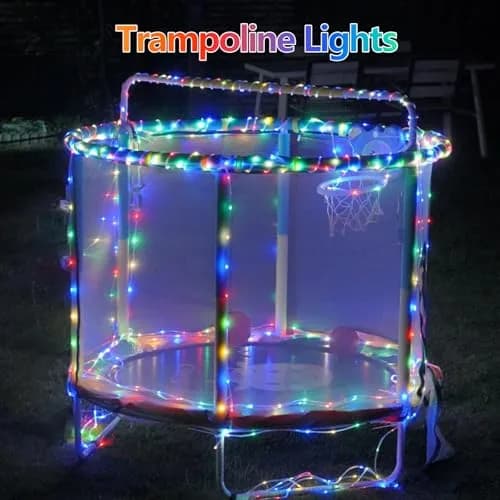 YEGUO Solar Rope Lights Waterproof 66ft 200 LED Multicolor | 8 Modes, IP44, Outdoor Use thumbnail 3