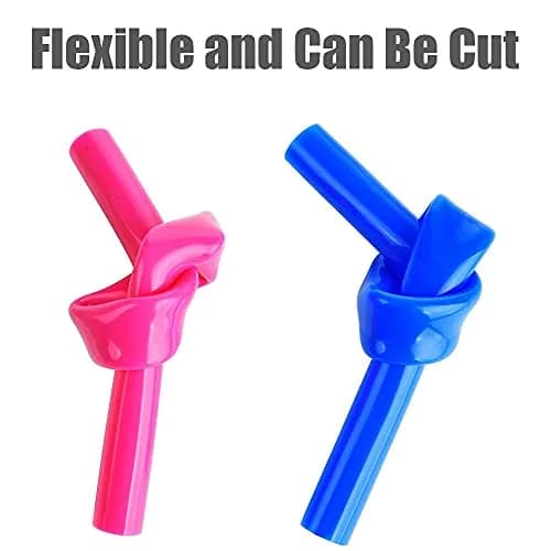 ALINK 15 inch Extra Long Reusable Silicone Straws | Flexible, BPA-Free, 4-Pack for Large Water Bottles & Jug thumbnail 8