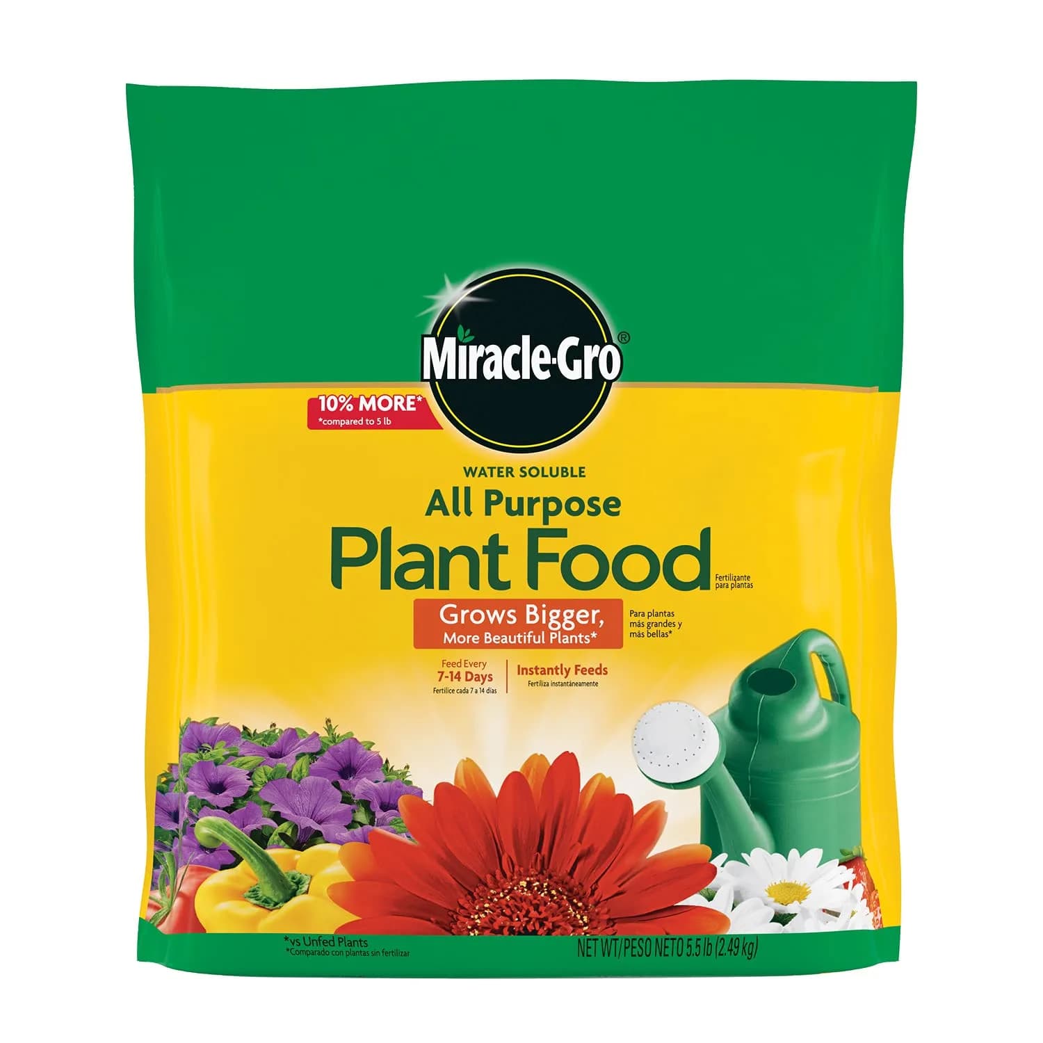 Miracle-Gro Water Soluble All Purpose Plant Food 5.5 lb (2.49 kg) | Feeds All Plants Instantly