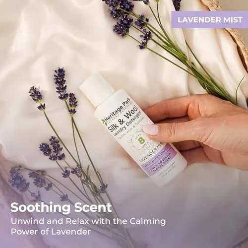 Heritage Park Silk & Wool Delicates Detergent 4 fl oz | Lavender Mist, Gentle & Earth Safe thumbnail 5