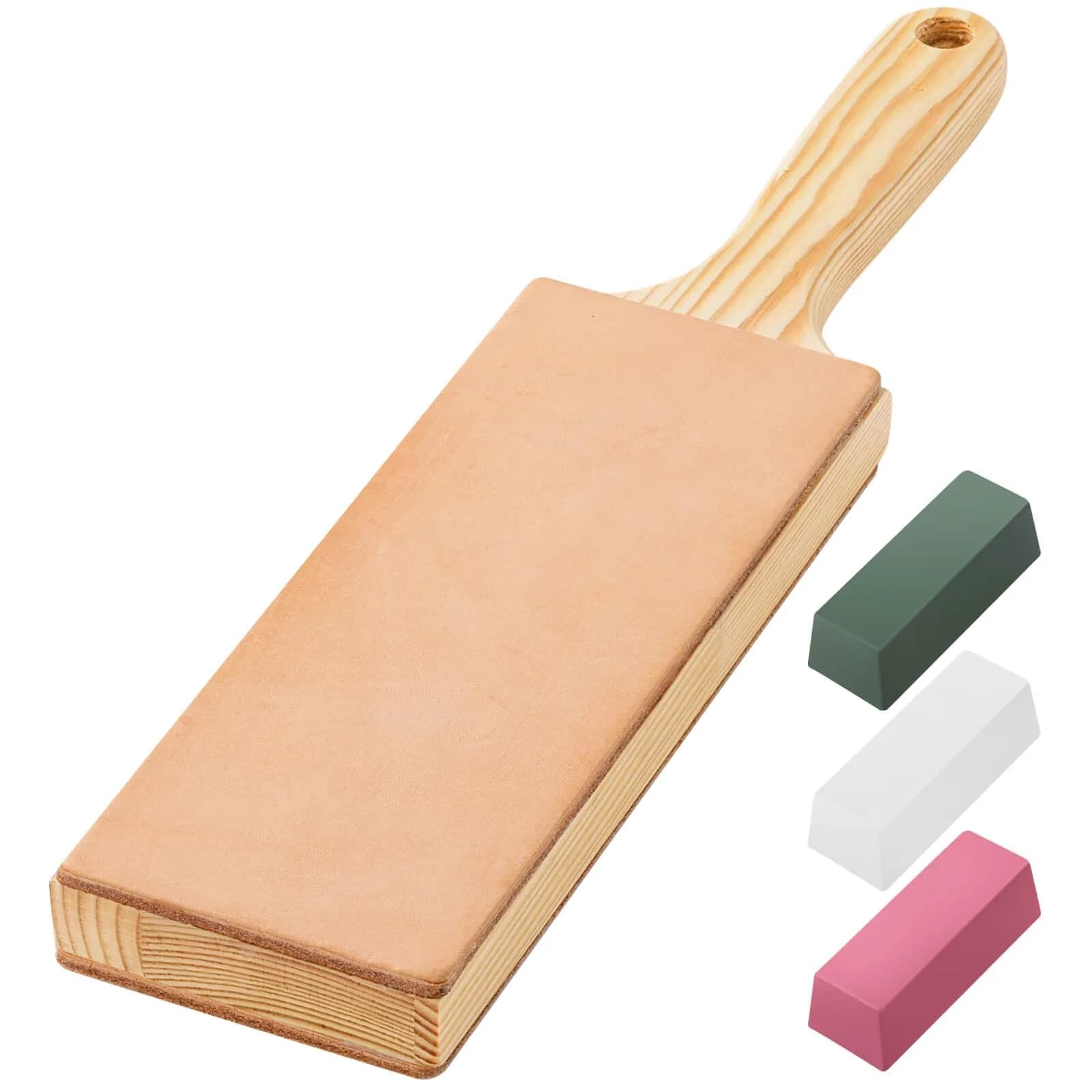 Angerstone Oversize Double Sided Leather Strop Kit (3" Knife Leather) | Razor Sharp Knives & Woodcarving Tools - main product image