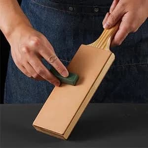 Angerstone Oversize Double Sided Leather Strop Kit (3" Knife Leather) | Razor Sharp Knives & Woodcarving Tools thumbnail 7