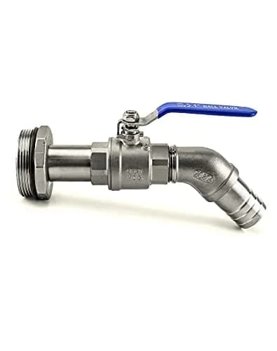 QWORK 2" Stainless Steel Drum Faucet with 1-1/4" Outlet & EPDM Gasket | Leak-Resistant Barrel Valve for 55 Gallon Drums thumbnail 6