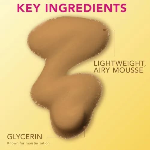 Jergens Natural Glow Instant Sun Body Mousse Deep Bronze Tan 360ml (12 Fl Oz) | Streak-Free Sunless Tanner thumbnail 6