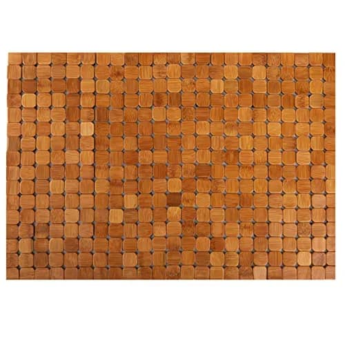 Dicunoy Bamboo Bath Mat 59.94cm x 40.64cm (23.6" L x 16" W) | Non-Slip & Quick-Dry for Bathrooms thumbnail 1