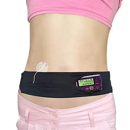 Hola Health Kids Diabetic Belt, T1D Children Insulin Pump Holder, Type 1 Diabetes Adjustable Waist Band Medical Devices Accessories for EpiPens, Girls, Boys (Waist 20-30 inches) thumbnail 1