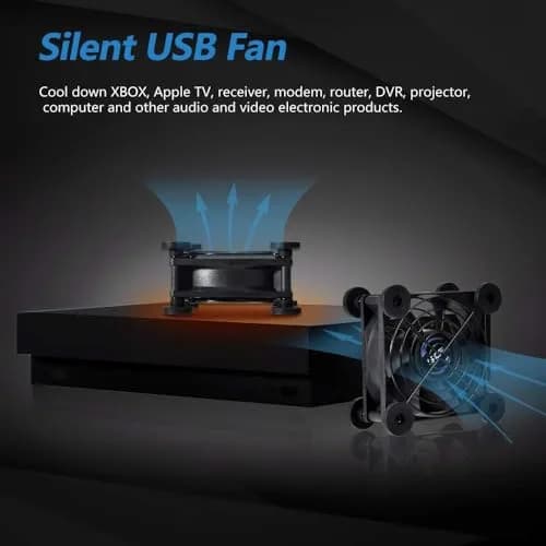 SCCCF USB 80mm Fan 5V | Quiet Computer Cabinet Cooler with 7 Blades thumbnail 2