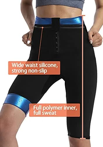 QZSH Women's Sauna Pants with Adjustable Hooks & M-Shaped Hip Lift - Medium thumbnail 4