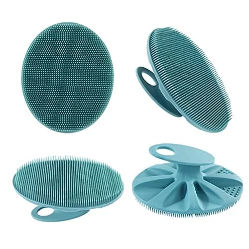 INNERNEED Silicone Body Cleansing Brush Dark Green | Gentle Massage, Deep Clean, Hygienic Shower Scrub Brush Soft Bristles for All Skin Types, Easy to Hold thumbnail 7