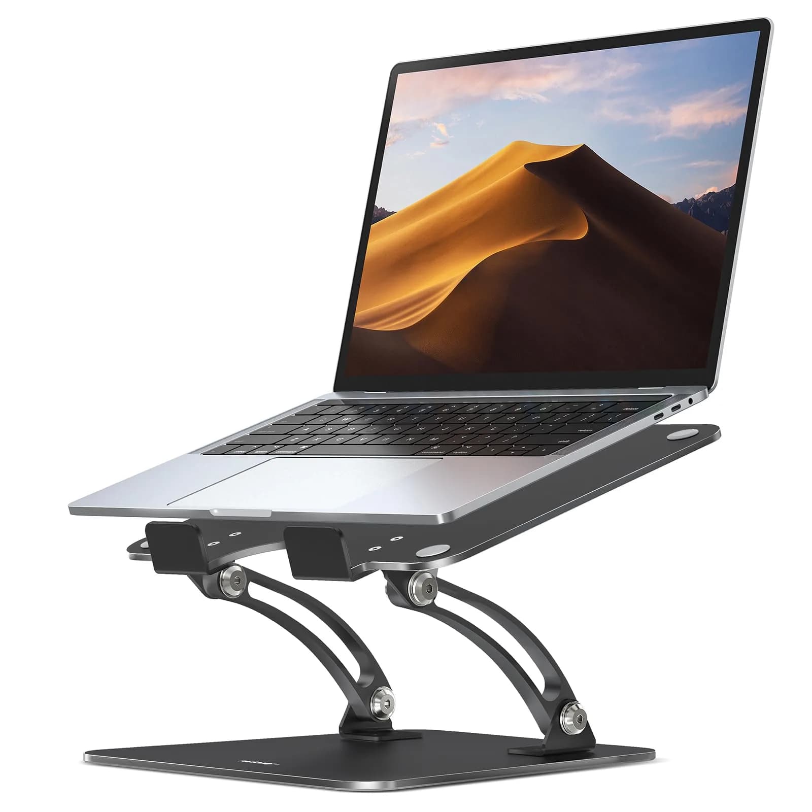 Nulaxy C1 Fully Adjustable Laptop Stand for Desk, Dual Foldable Computer Riser with Heat-Vent, 2.27 kg (5 lb) Capacity