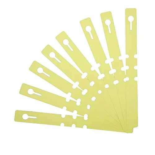 MIHEY Yellow Plastic Plant Tags with Marker Pen, 20cm (7.87 inch) - 200 Pcs | Durable & Waterproof Garden Markers thumbnail 3